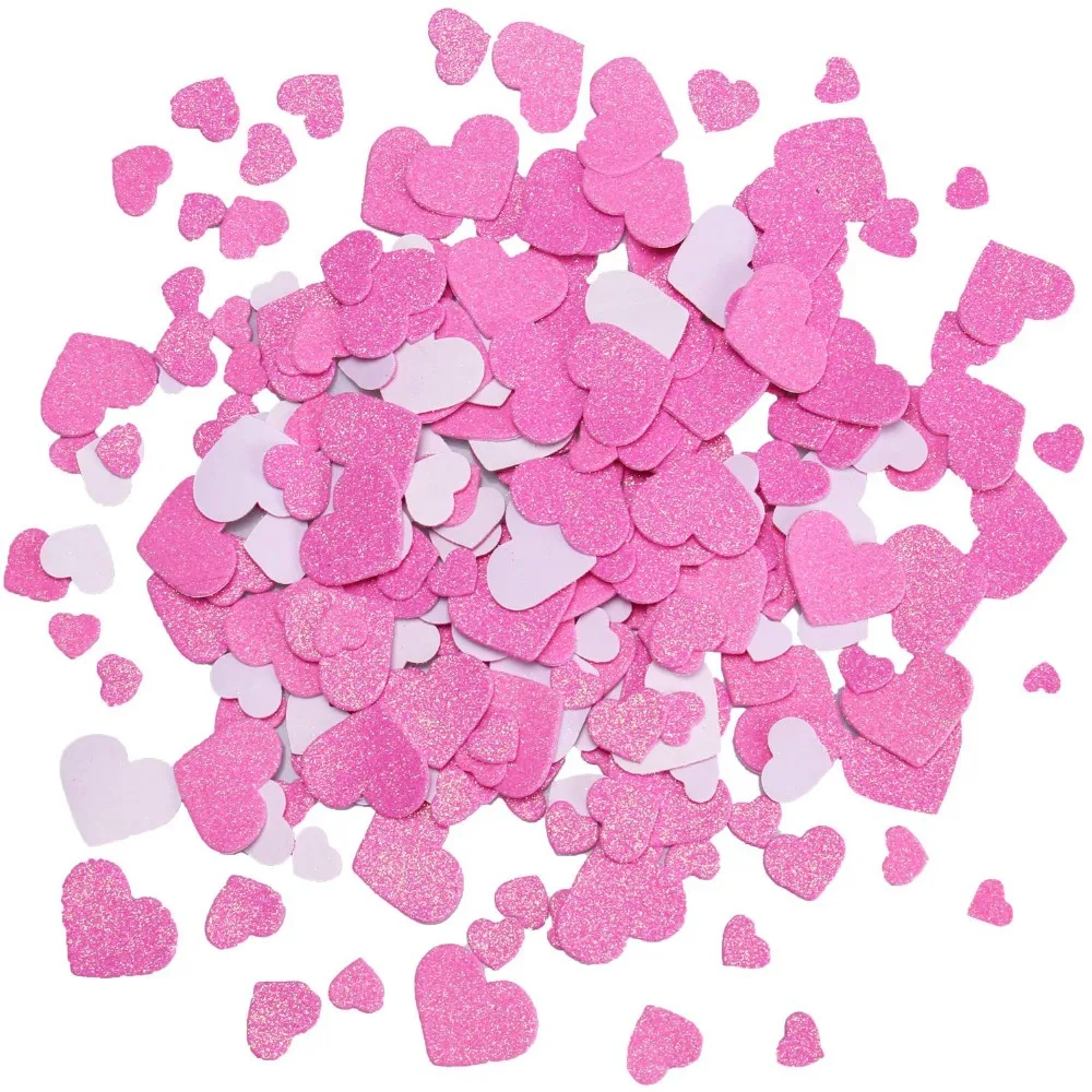 200 Pieces Foam Hearts Stickers Selfadhesive Heart Stickers For