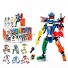 Funny children toy plastic DIY block Super warrior building block increase infinite creativity for children