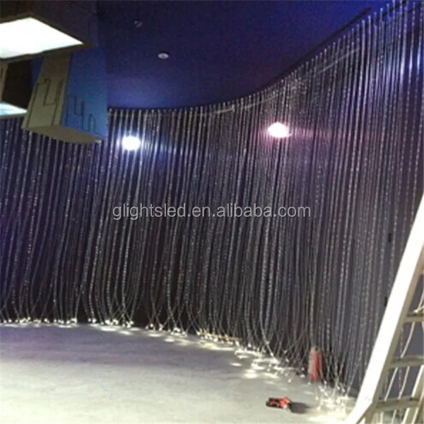 Curtains Ideas curtain lighting : Fiber Optic Waterfall Light Curtain Wall Fiber Optic Lighting ...