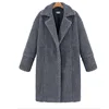 YX Fashion 2018 popular women coat Autumn and winter new women's cashmere long-sleeved solid color long coat wool coat