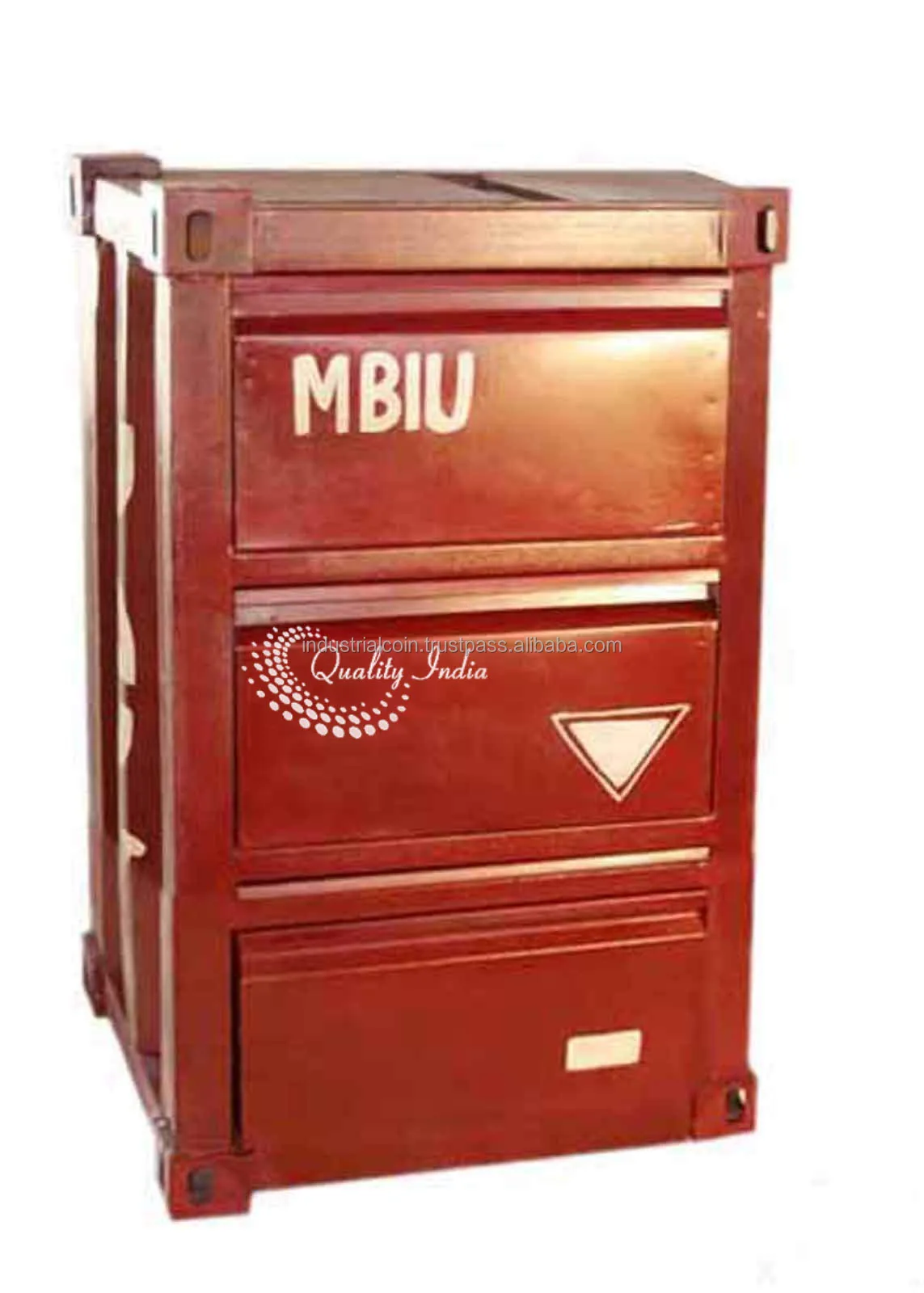 Mbiu Container Shape Red Metallic Cabinet Buy Vintage Metal