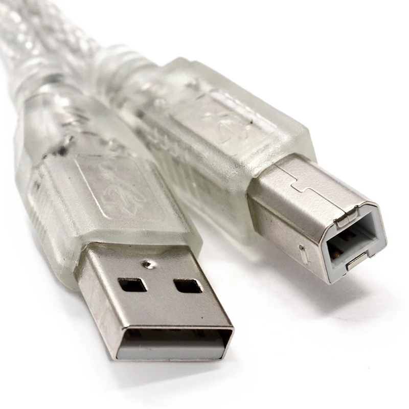 A Male To B Male Printer Usb Cable For Printer Scanner Hp Canon Lexmark Epson Dell 1m 3.3ft 17