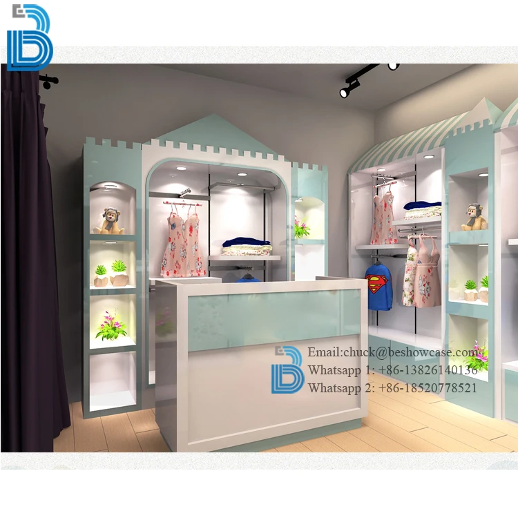 Shopping Mall Retail Clothing Store Interior Design For Kids Buy ...