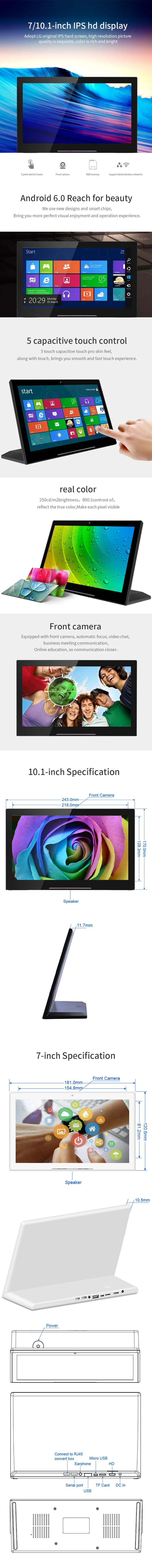 7inch Android Tablet Wifi  Digital Stereo Background Music Controller  Home Theatre System