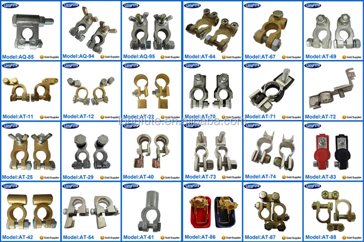 High Quality Brass Coted Truck/ Bus/ Car Battery Terminal Types
