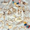 JUJIA Fashion Women Simple Pearl Drop Earrings Summer Boho Jewelry Handmade Natural Sea Shell Earrings For women 2019