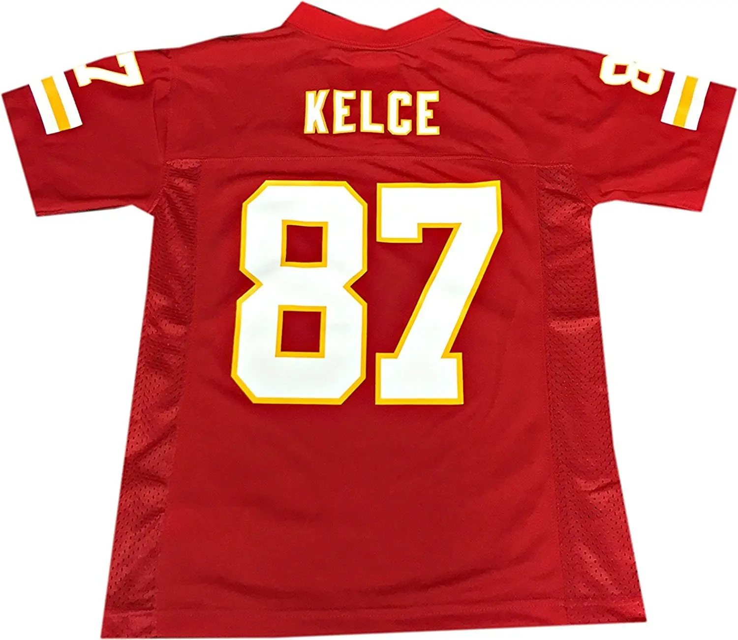 Buy Travis Kelce Kansas City Chiefs #87 Red NFL Youth Home Mid Tier Jersey (Large 14/16) in