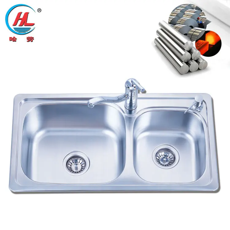 Best Sale Portable Kitchen Sinks Double Bowl Stainless Steel Rv