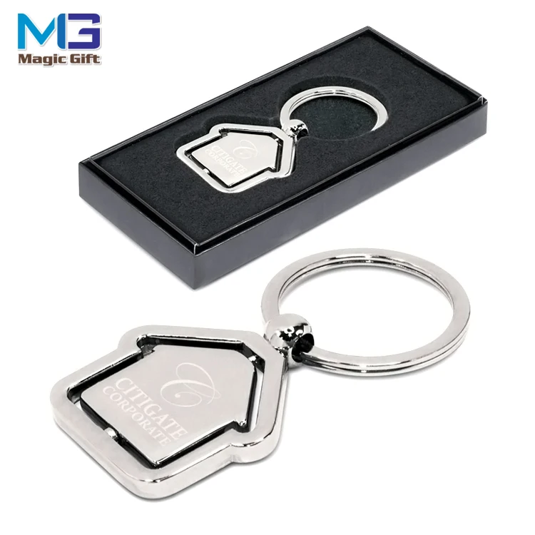Promotional Customized Personalized House Shaped Keychain Metal Buy