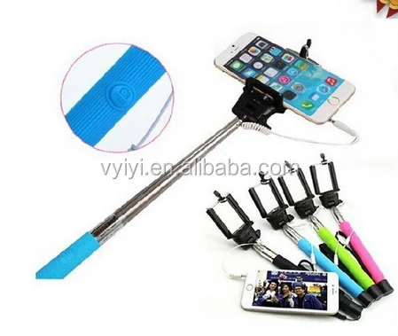 (Factory Supply) Cable Take Pole Selfie Stick Z07-5S, Monopod Selfie Stick with Cable Z07-5S, Wired Selfie Stick Monopod Z07-5S