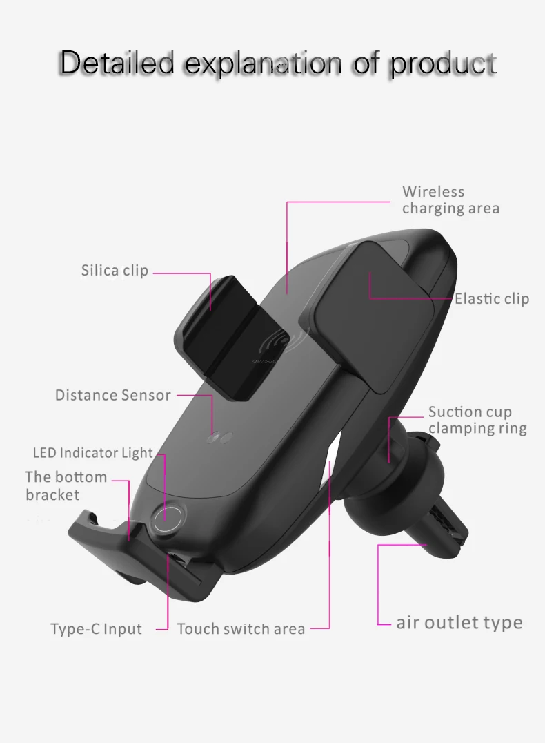 KC Certified Wireless Car Charger