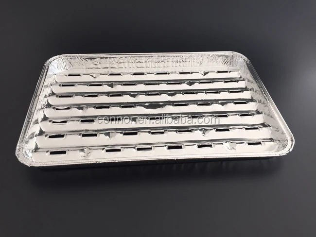 Disposable Aluminum Foil Grill (used For Meat Roasting And Disposable Aluminum Foil Grill (used For Meat Roasting And