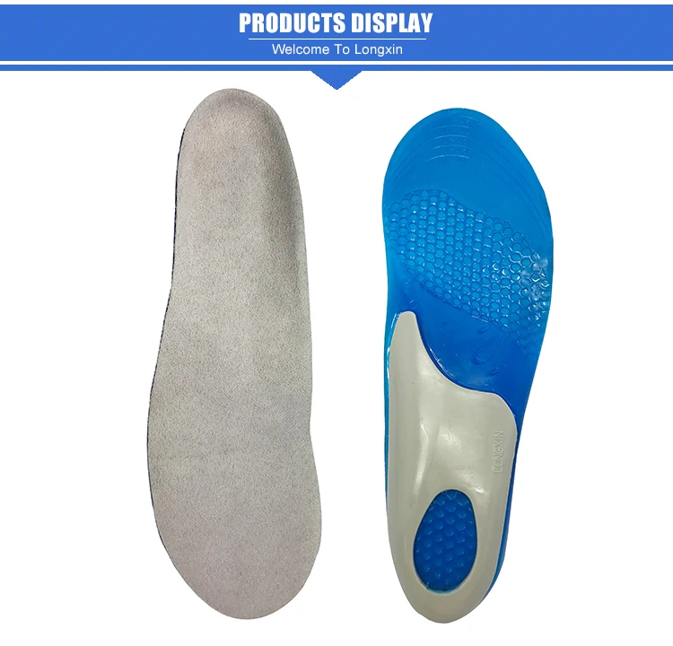 Lx-0637 High Quality Sportstpe Gel Insole Arch Support Inner Soles ...