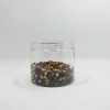 8oz Straight Round 250 ml food grade PET Plastic Jars / pot with aluminum screw lid 250ml mason container