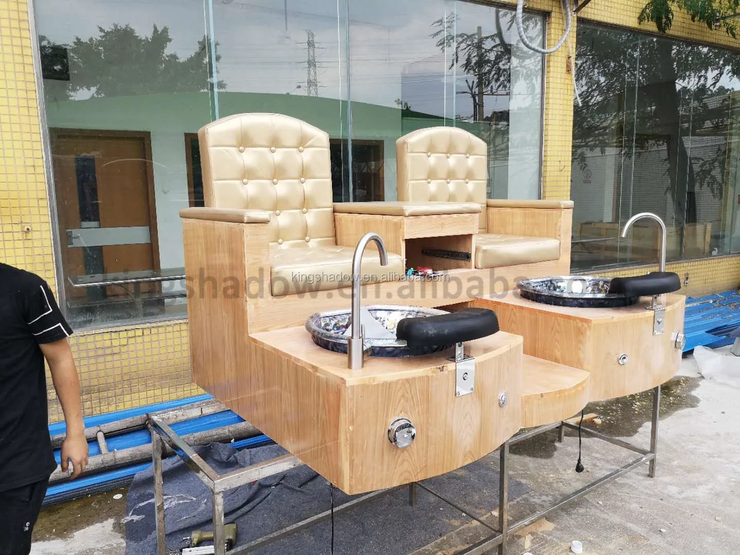 Double Pedicure Chair Foot Spa Nail Pedicure Chair Pedicure Equipment