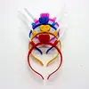 Wholesale led shine red and blue fiber headband led flashing Light party supplies