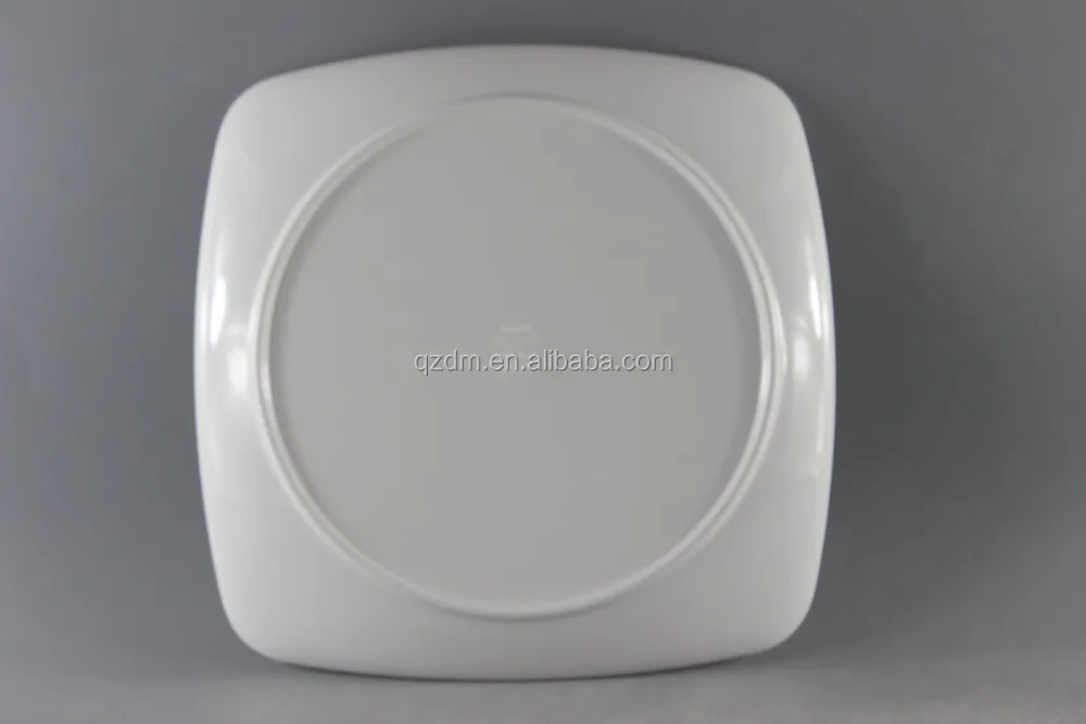 Blank Melamine Square Plate For Hotel And Restaurant