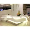 Easy Clean Superior stain resistance Artificial Guangdong reception desk very lower price