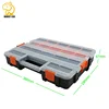 China Ningbo factory multi purpose clear plastic PP tool case with removable dividers 375*290*67mm