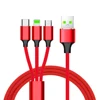 Sam Tech High quality mobile phone multi war Wolf charging cable fast charging 3 in 1 charging cable micro usb