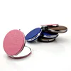 RANDOM Cosmetic Mini Pocket Foldingakeup Leather Cover Metal Compact Fashion Lady Mirror Portable M