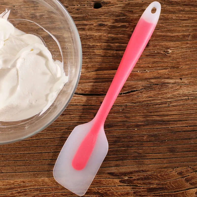 Cream Cake Blade Butter Knife Baking Scraper Brush Pastry Tool Silicone