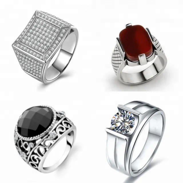 925 Sterling Silver Zircon Turkish Rings For Men And Woman - Buy ...