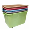 Custom made square shape colorful box plastic storage