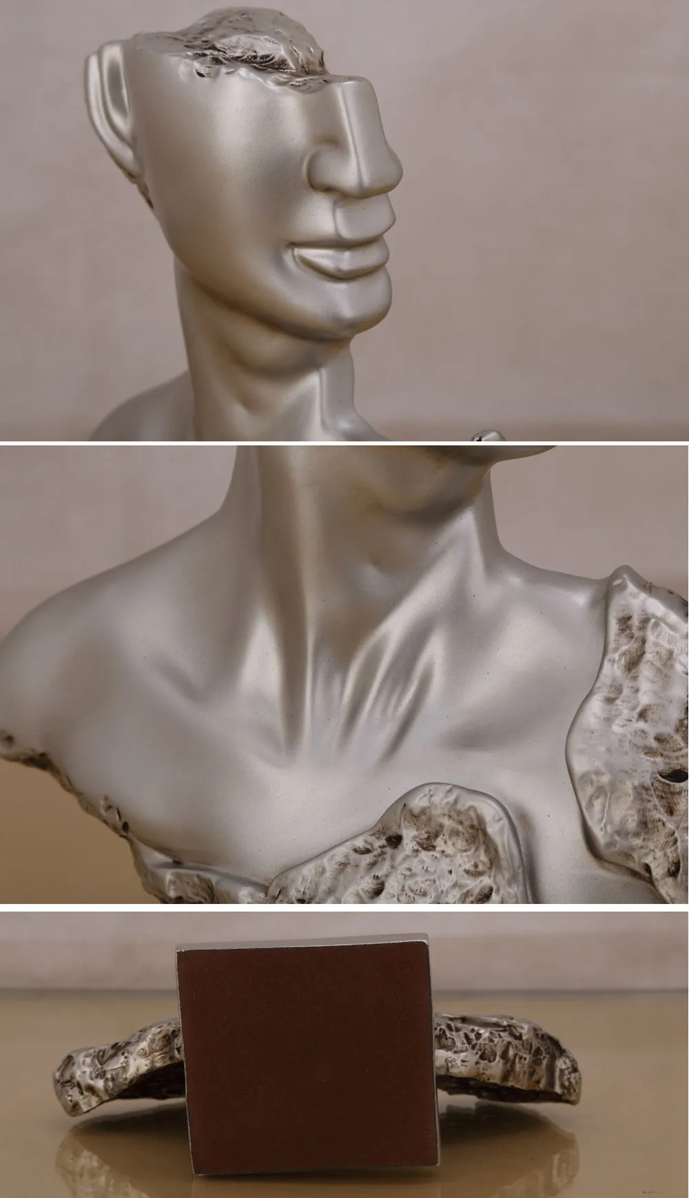 MagiDeal 3D Gothic Cranio Sculture Resina Teste Soprammobili Mestiere Decorazione Casa Bar 