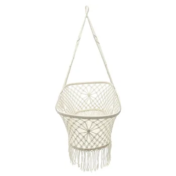 Handmade Portable Rope Macrame Hanging Baby Swinging Crib Bed