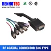 5 female bnc to DB15 male cable bnc connector vga