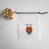 Hdpe Clear Plastic Small Custom Cotton Gift Drawstring Pouch Bags With Drawstring Logo