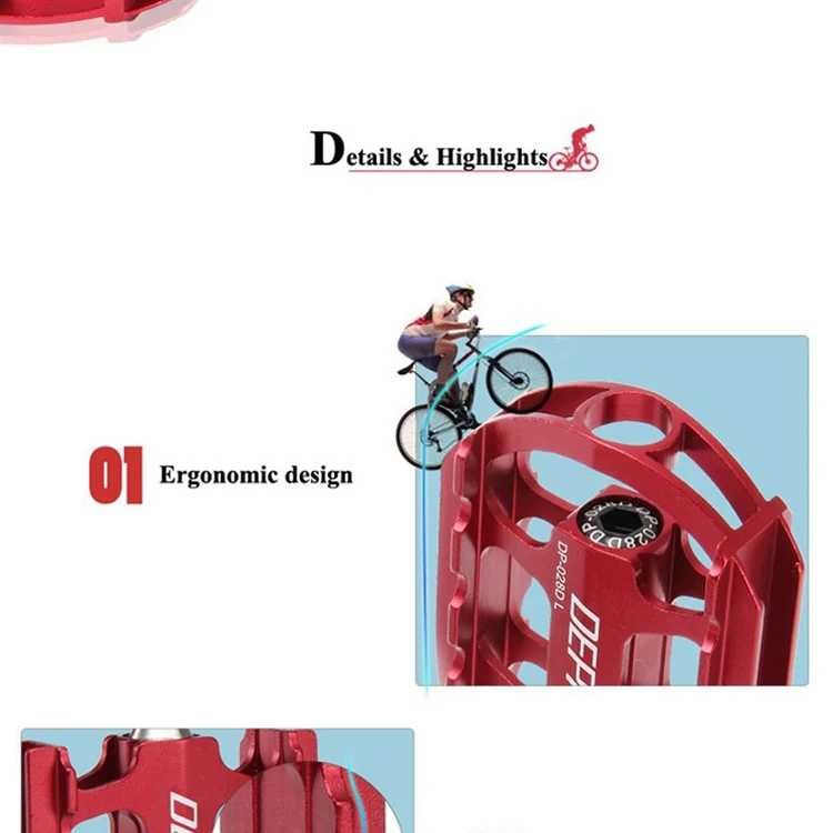 Lightweight Sealed Bearing Bike Foot Pedals With Aluminum Alloy Pedal