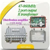 2-port output 860MHz drop amplifier for CATV/MATV