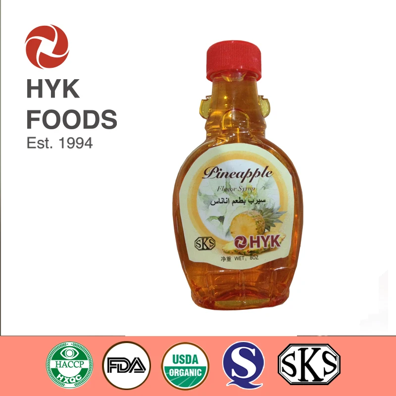 
pineapple flavour honey syrup in bulk for sale/ sugar free pineapple syrup for toppings use and sweetener for wholesale 