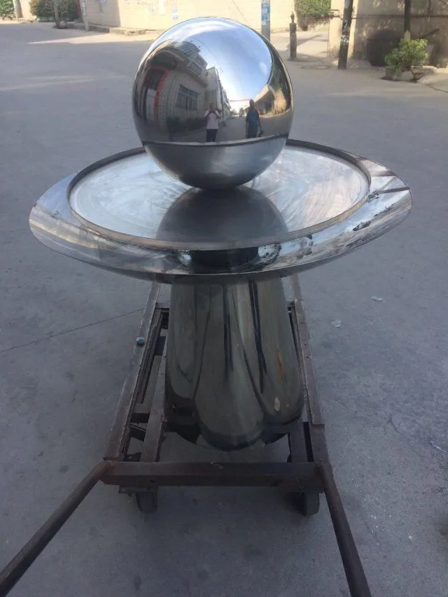 Large stainless steel water drop sculpture for garden/park decoration