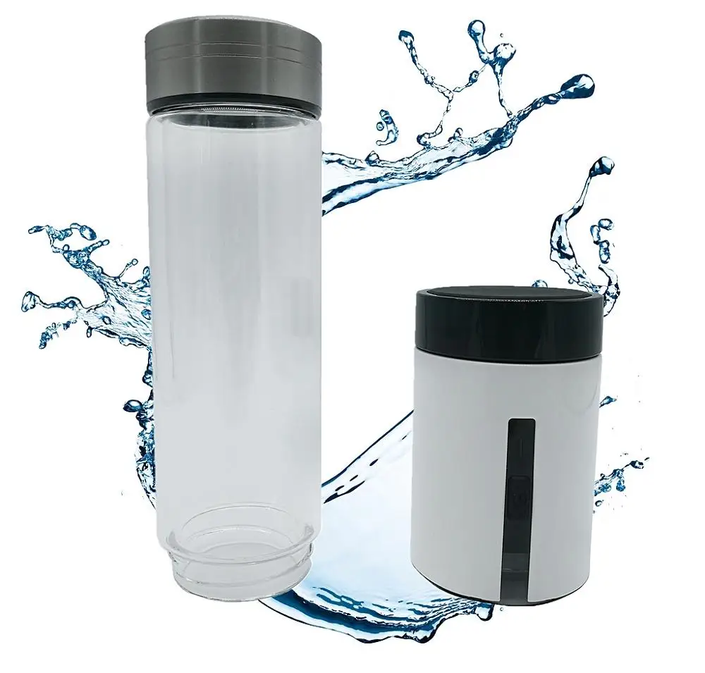 Портативный водородный генератор. Водородную бутылку для минерализации воды hydra. Фото до и после питья водородной воды.