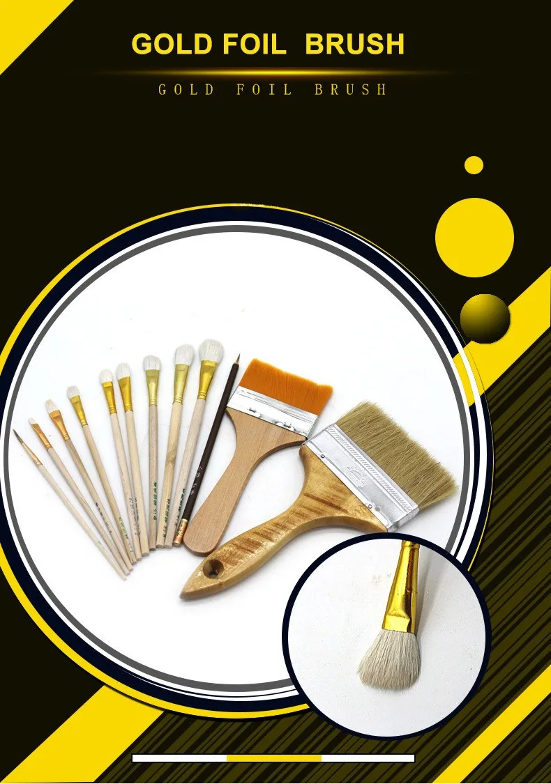2018 High Quality Paint Tools Gold Leaf Brush For Gilding Not Remove