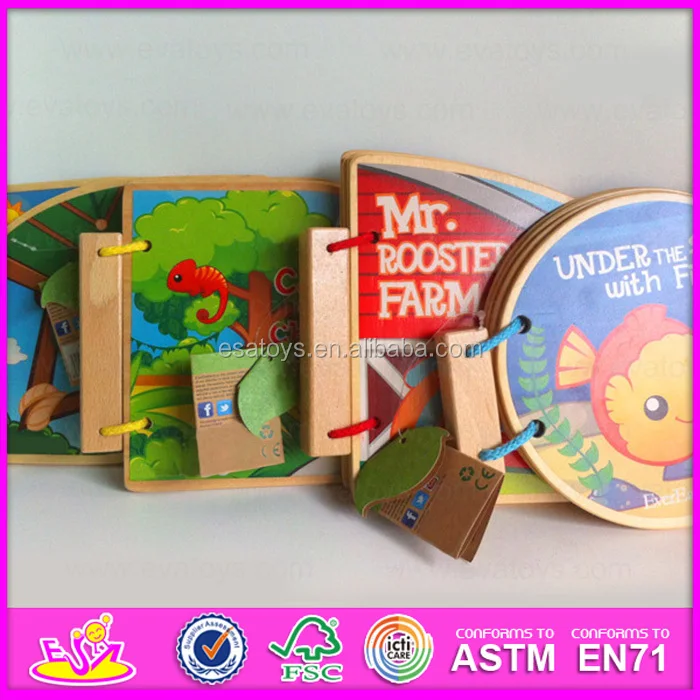 New Item Wooden Book For Kids Education,Preschool Children's Wooden ...