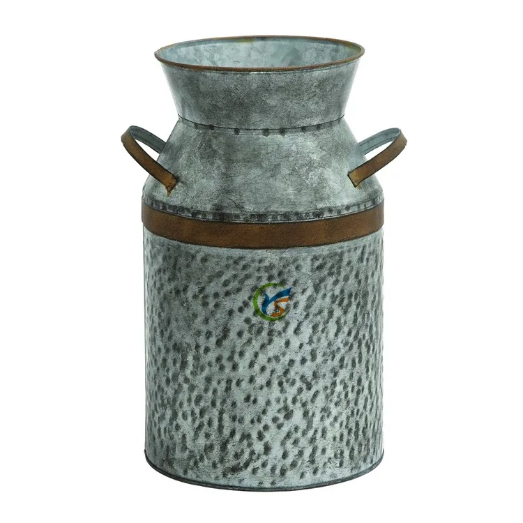 Decorative Antique Galvanized Milk Can Decorative Antique Galvanized Milk Can