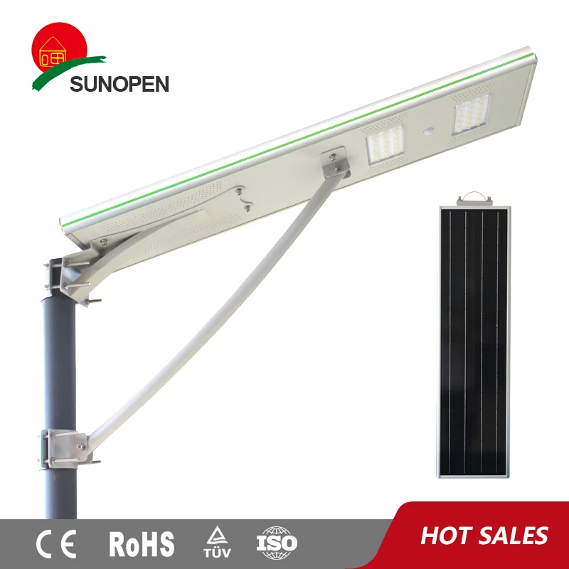 Stand Alone Pole Design Integrated Smart Solar Led Street Light Outdoor Badminton Court Lighting