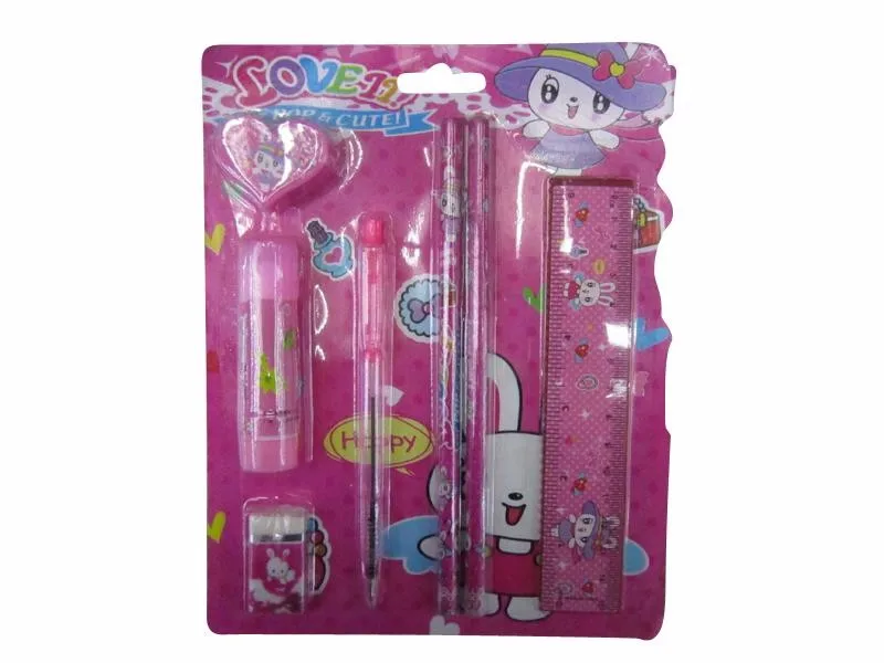 China Wholesale Cheap Supplies School Fancy Stationery Set