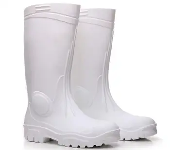 rain boots white