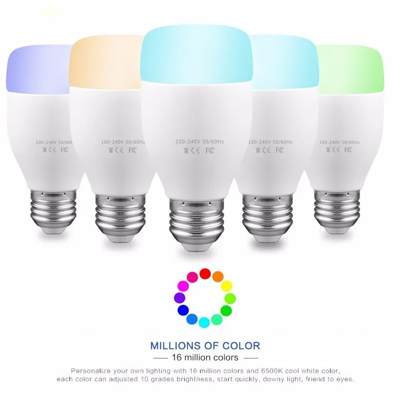 wifi smart led rgb bulb bulbs small wireless dmx led light bulb support Alex Google Home Assistant /Nest Assistant Tuya Ec