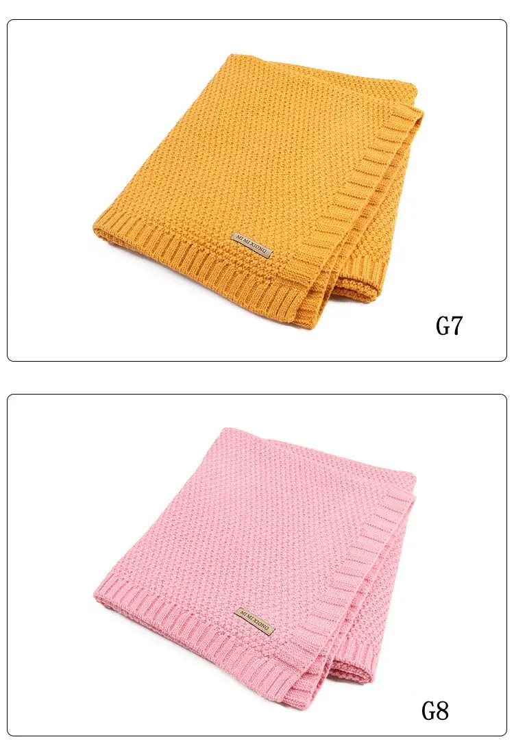 Alibaba 100 Acrylic Reversible Knitted Soft Baby Blanket Buy Baby