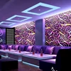 Luxury plastic wallpaper hall decoration nightclub flash reflective pattern bar background 3d wall paper