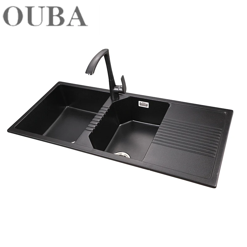 Easy To Clear Commercial Sink Black Customized Quartz Stone Kitchen Sink For Kitchen Buy Cheap Sink Kitchen For Kitchen Anti Scratch Cheap Solid