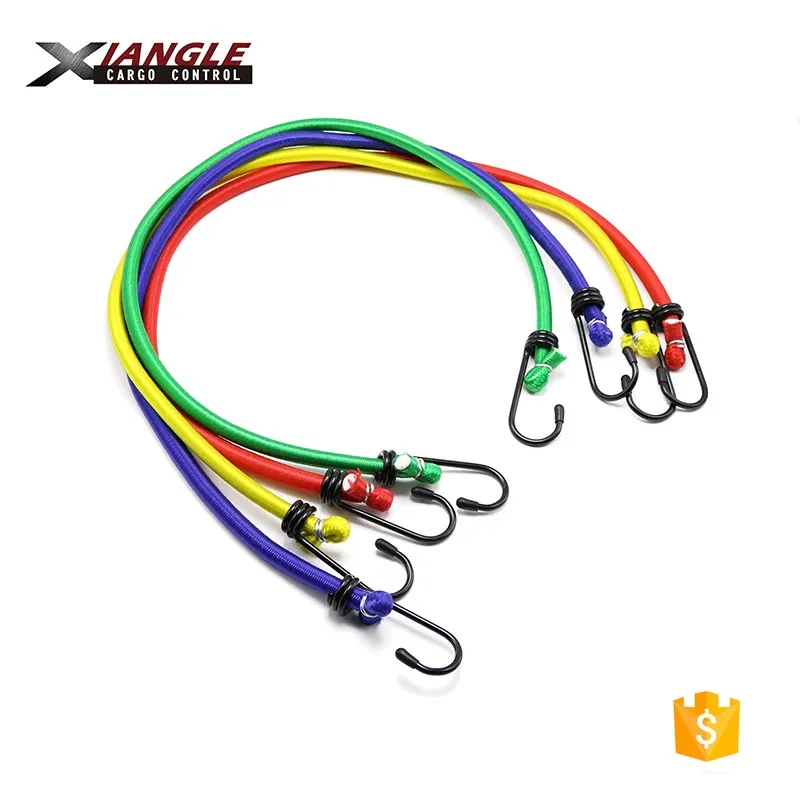 6mm Bungee Shock Cord Loop Hook Ties With Metal Hook Buy Bungee Cord