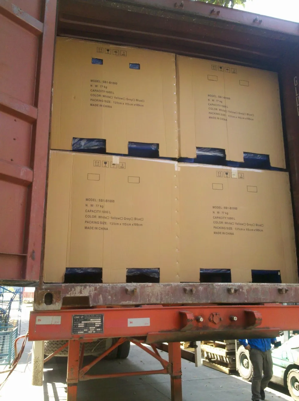 Scc High Quality 1000l Fish Insulated Container For Fish And Shrimp