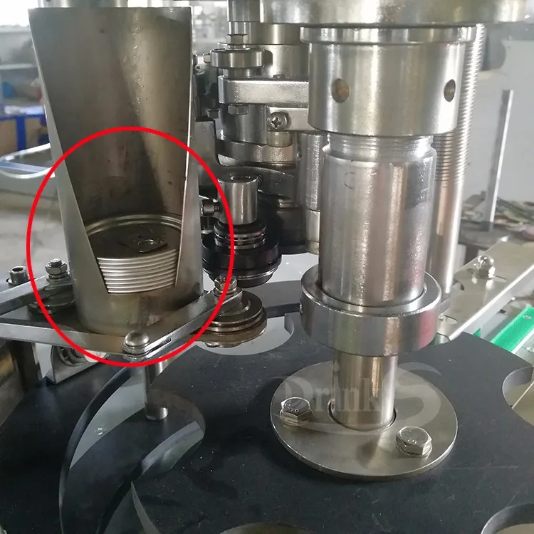 Automatic Metal Bottle One Head Beer Tin Cans Lid Sealing Machine Buy